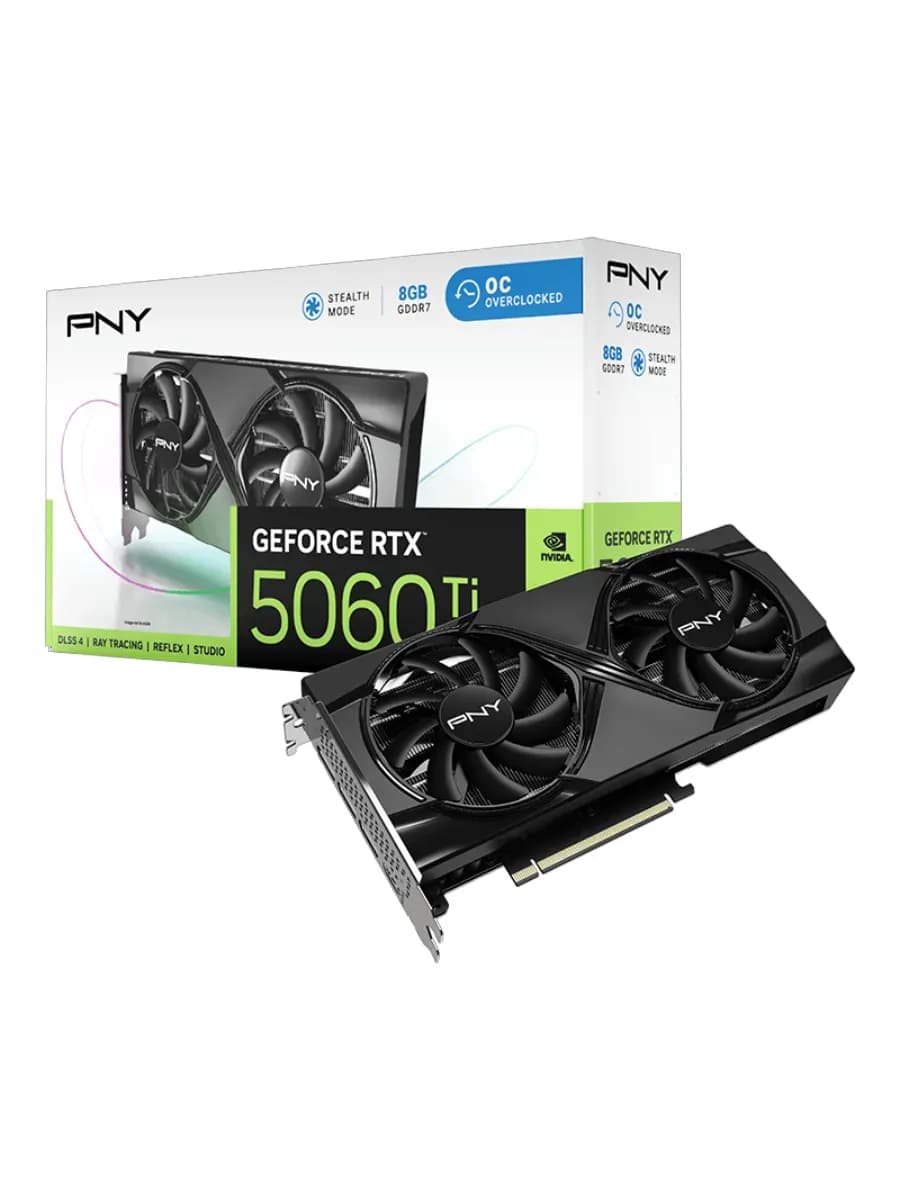 Видеокарта PNY GeForce RTX 5060 Ti 8GB Overclocked Dual Fan