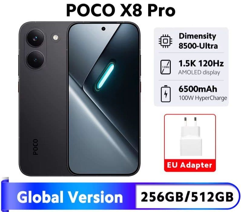 Смартфон Poco X8 Pro, 8/256 ГБ