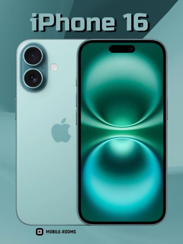 Смартфон Apple iPhone 16, 128 ГБ, Teal