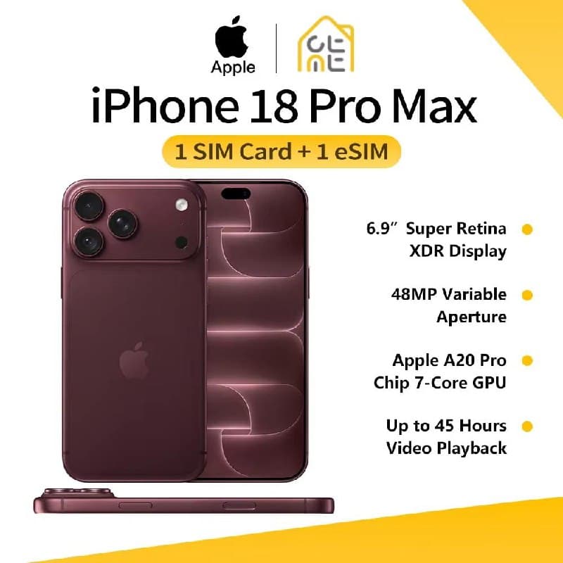 Apple iPhone 18 Pro Max 256 ГБ A20 Pro камера 48 МП переменная диафрагма