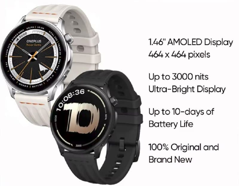 Смарт-часы OnePlus Watch Lite, 4 ГБ, GPS, Bluetooth