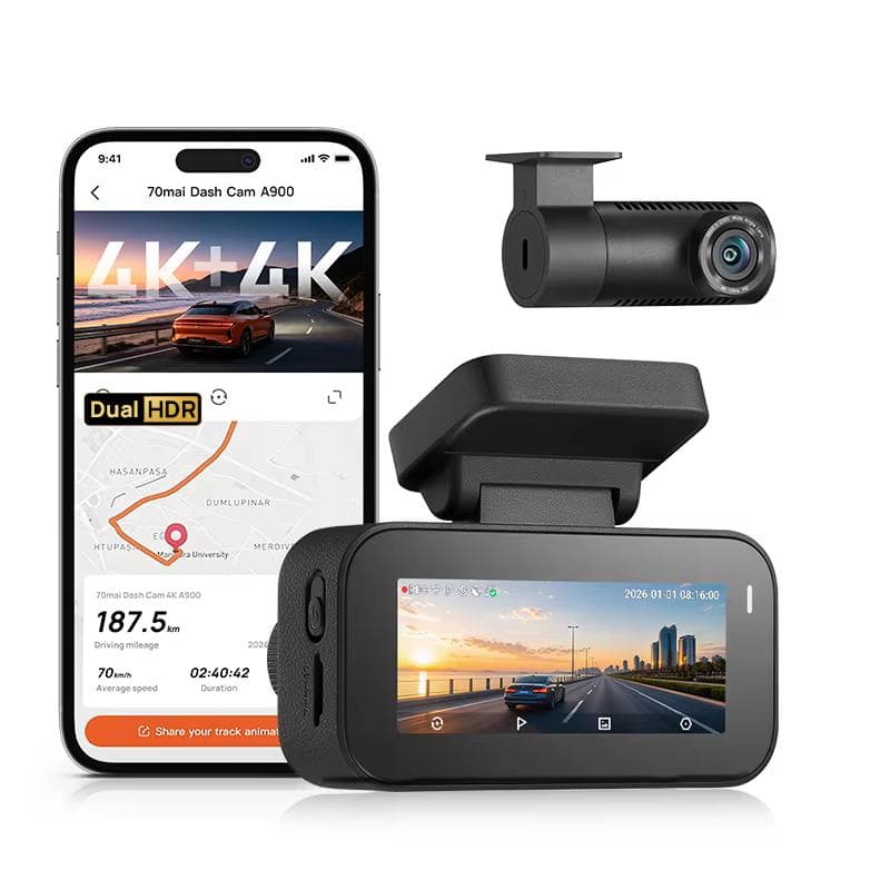 70mai A900 видеорегистратор 4K HDR GPS Wi‑Fi 6 4G