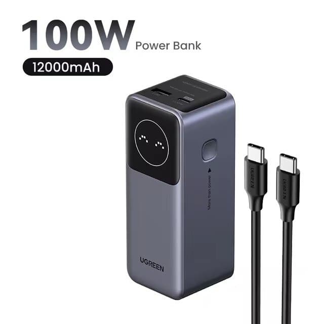 Внешний аккумулятор UGREEN Nexode PB724, 100 Вт, 12000 мАч