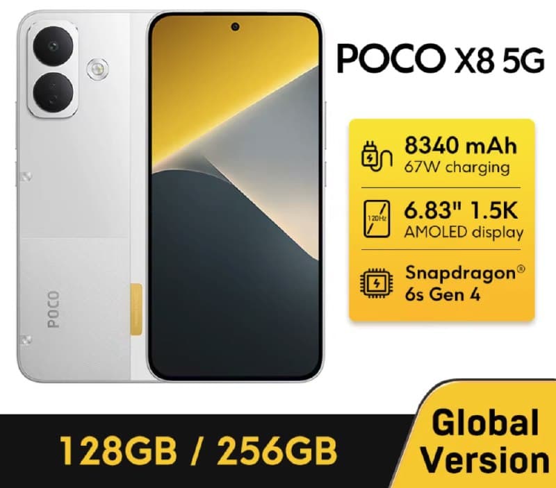 Смартфон POCO X8 5G, 6/128 ГБ