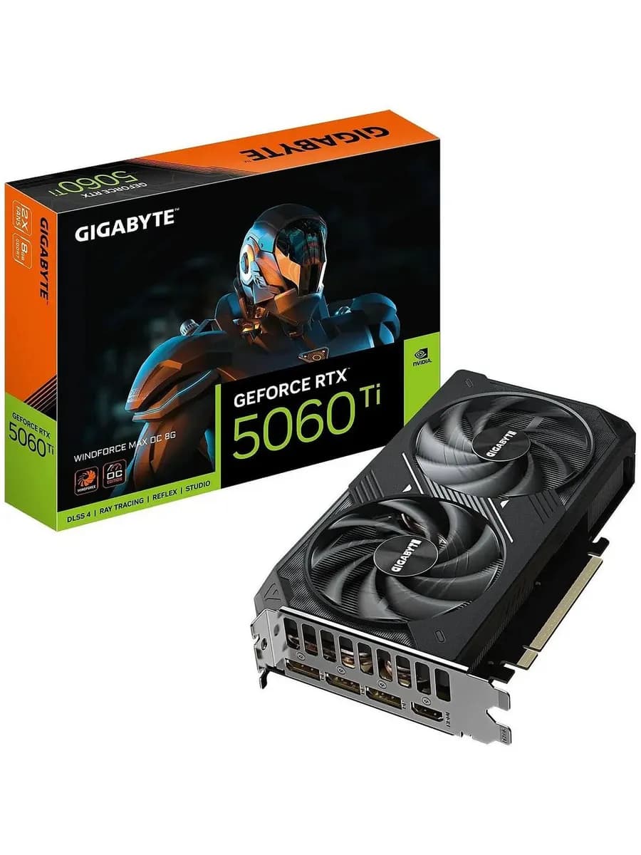 Gigabyte Видеокарта GeForce RTX 5060 Ti WINDFORCE MAX OC 8GB (GV)