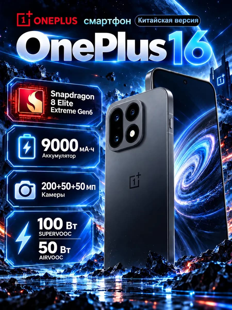 Смартфон OnePlus 16, 12/256 ГБ